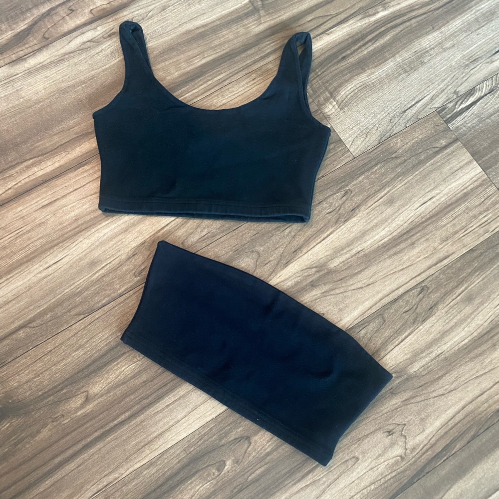 Brandy Melville Tube Top & unbranded Crop top
